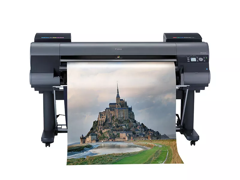 Canon iPF8400S with print from front